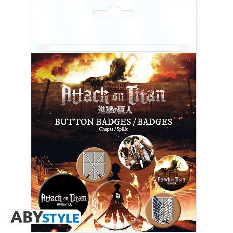Attack on Titan karaktärer nålpack abystyle studio