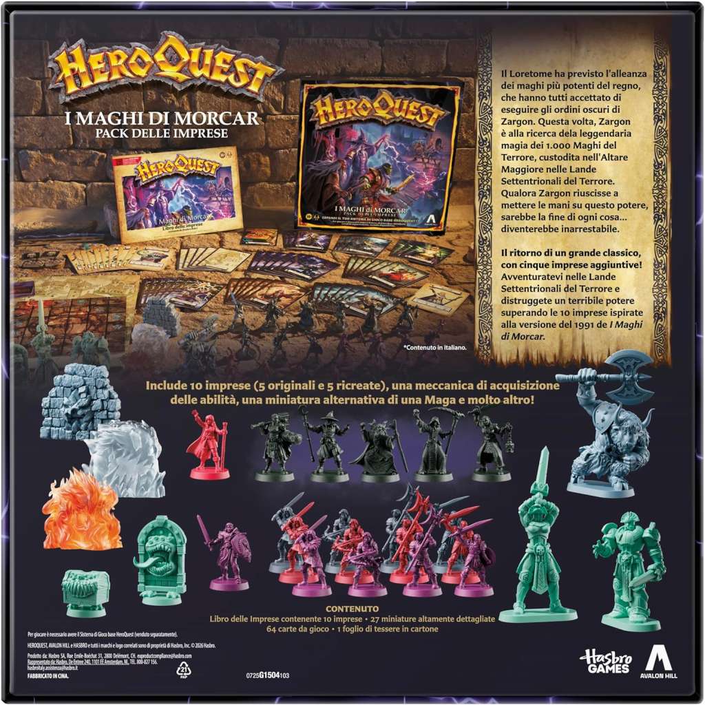 Heroquest i maghi di morcar hasbro