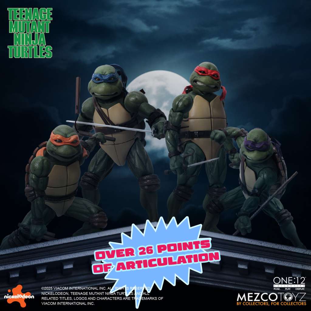 One:12 Collective Teenage Mutant Ninja Turtles 1990 film mezco toys