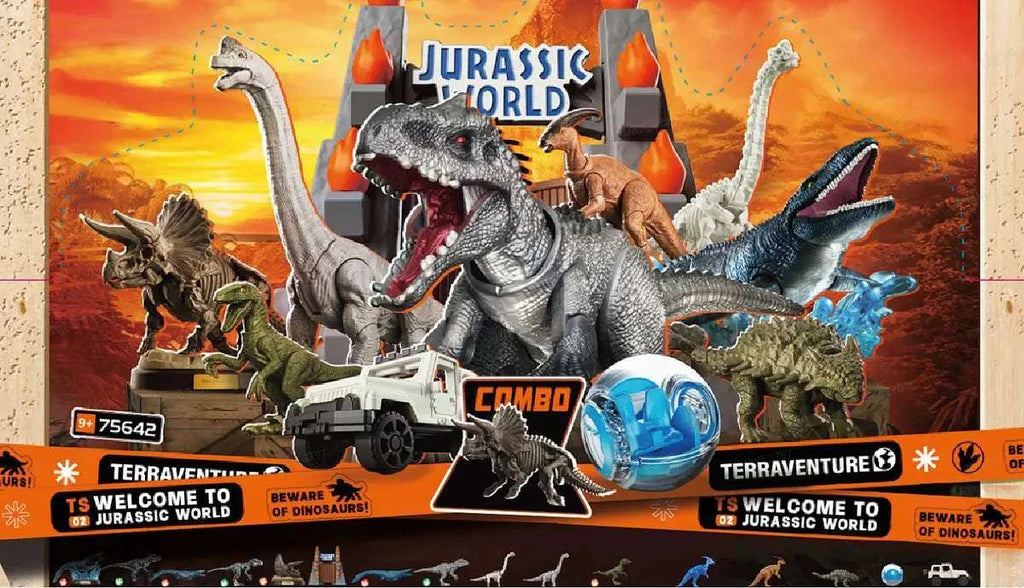 JURASSIC WORLD TERRAVENTURE TS02 MODEL KIT BLIND BOX SET (12) - bild 1