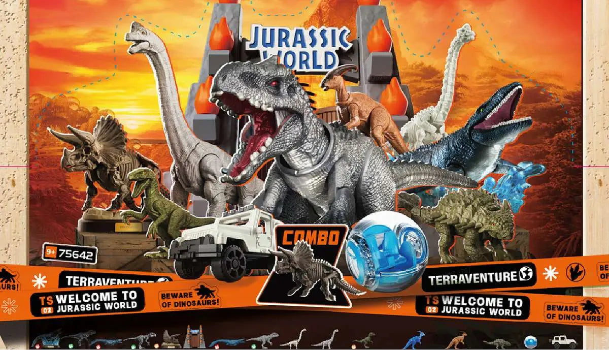 Jurassic World Terraventure Ts02 Modellbyggsats Blindbox Set (12)