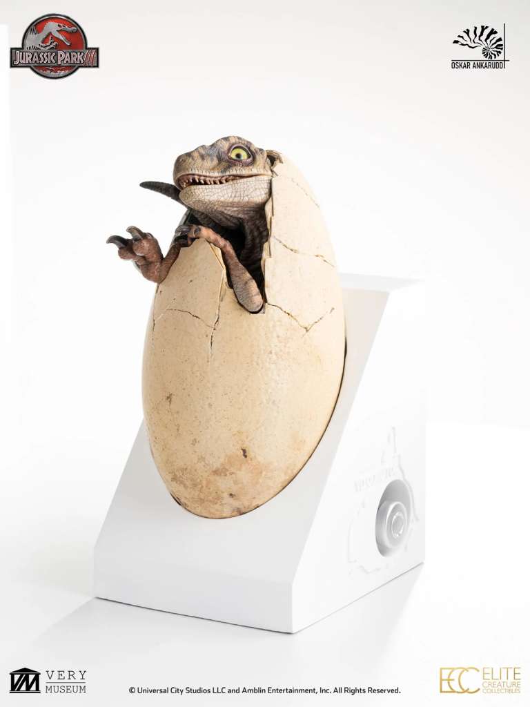 Jurassic Park 3 vit drottning äggkläckning elite creature collectibles
