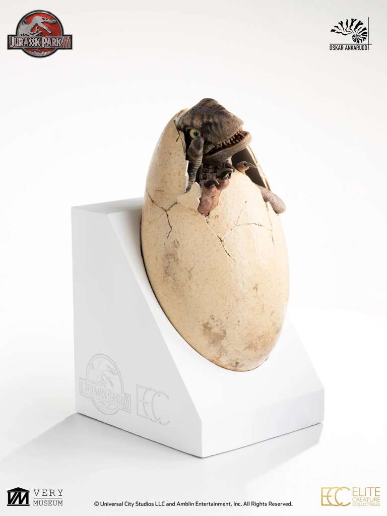 Jurassic Park 3 vit drottning äggkläckning elite creature collectibles