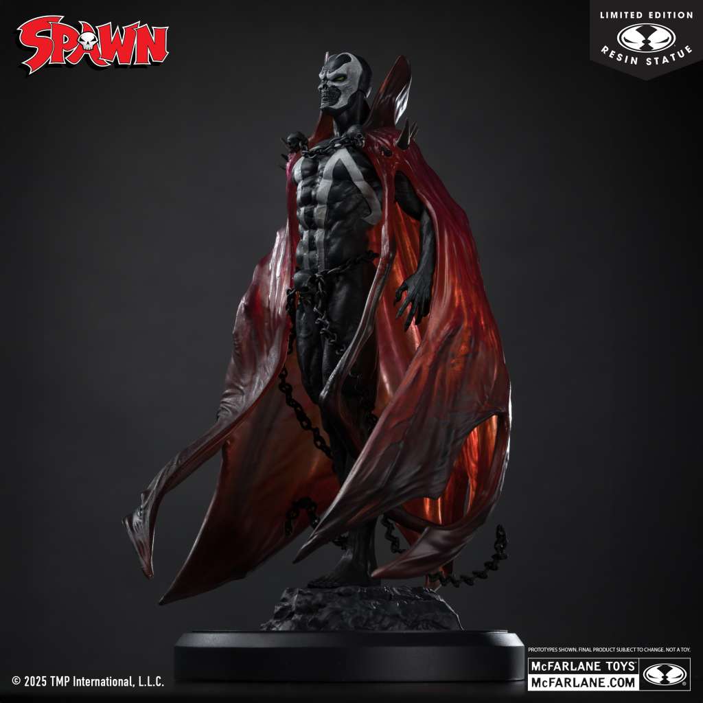 Spawn svart vit & röd figur av Pupeteer Lee i resin mcfarlane toys 2025