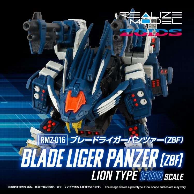 Zoids rmz-016 blade liger panzer [zbf] lejon typ modell kit takara tomy