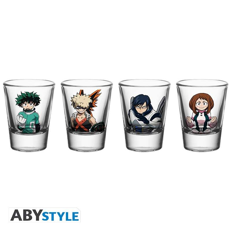 My Hero Academia hjältar shooters set (4x) abystyle studio