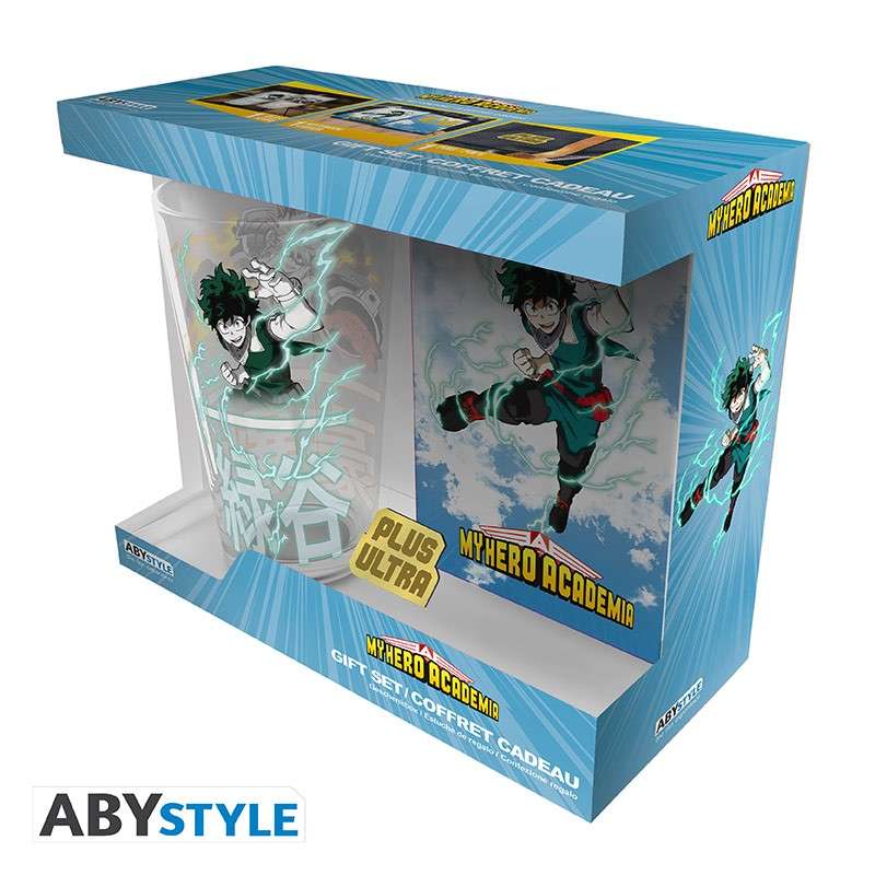 My Hero Academia hjältar glas pin fick Anteckningsblock set abystyle studio