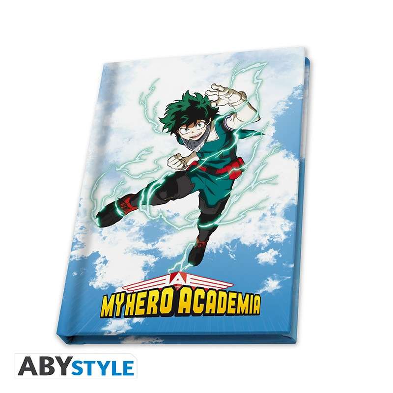 My Hero Academia hjältar glas pin fick Anteckningsblock set abystyle studio