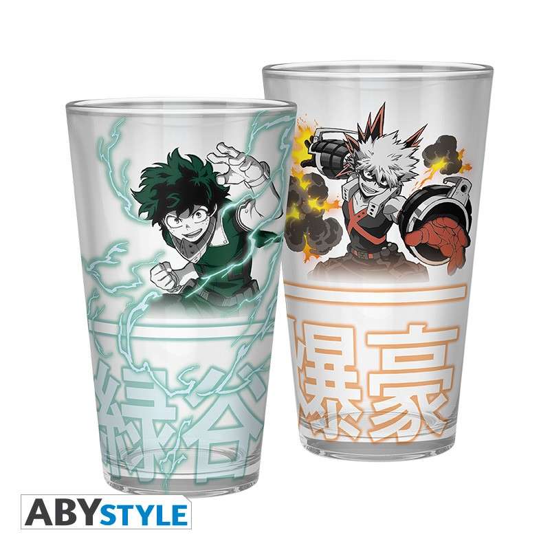 My Hero Academia Deku & Bakugo Stort Glas abystyle studio