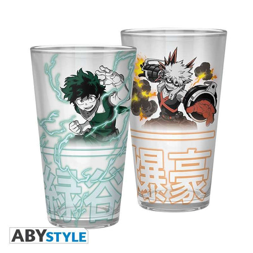 My Hero Academia Deku & Bakugo Stort Glas abystyle studio