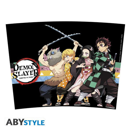 Demon Slayer karaktärer randiga mönster resebägare abystyle studio