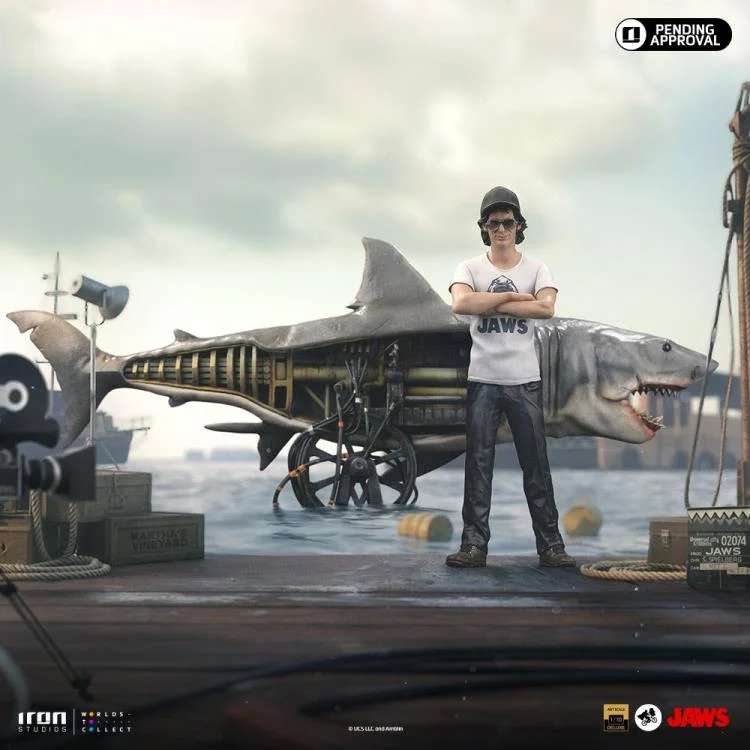 Jaws Steven Spielberg 50-årsjubileum 1/10 Figur iron studios