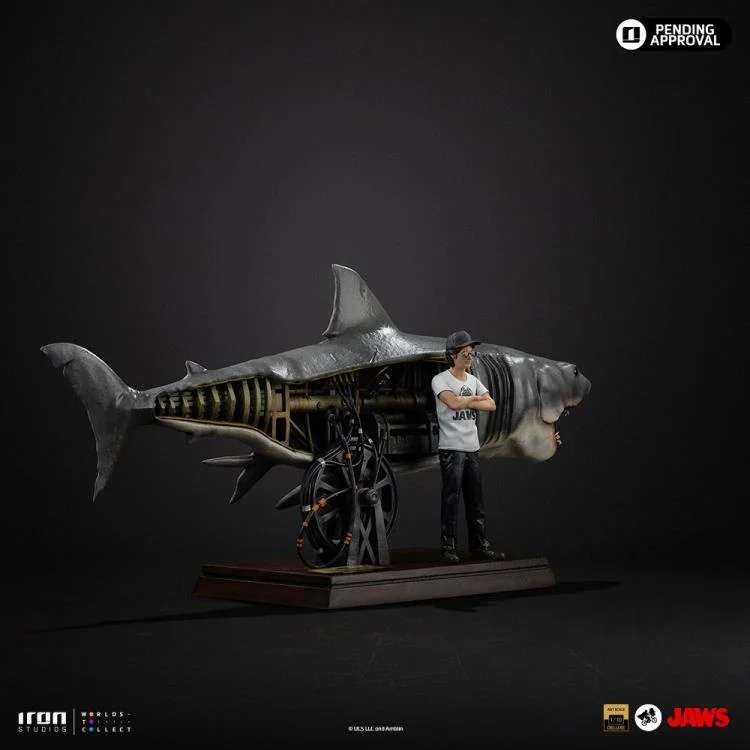 Jaws Steven Spielberg 50-årsjubileum 1/10 Figur iron studios