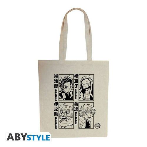 Demon Slayer Tanjiro Nezuko Zenitsu & Inosuke Tote Bag abystyle studio