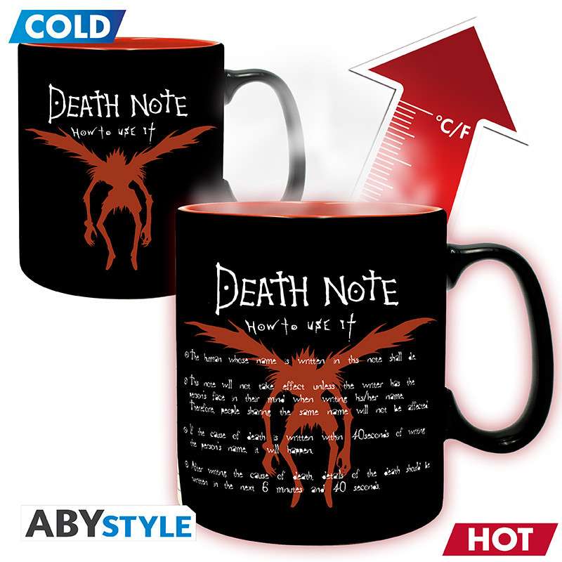 Death Note L & Light mugg med värmeförändring abystyle studio