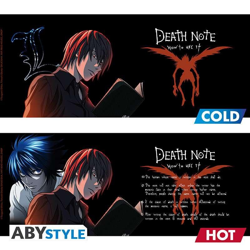 Death Note L & Light mugg med värmeförändring - Robotto