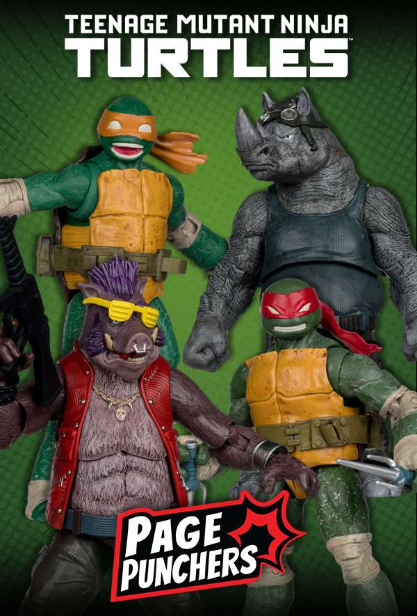 Teenage Mutant Ninja Turtles 5-tums figur med serietidning våg 2 assorterad set (6) mcfarlane toys 2025