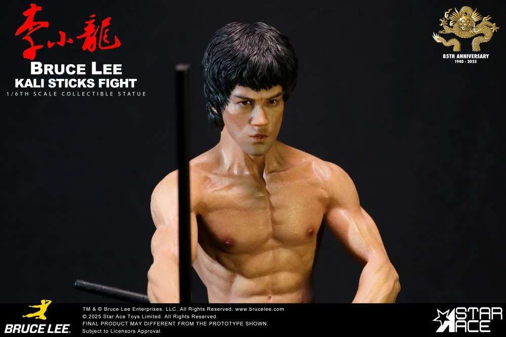 Bruce Lee Kali-sticks kamp deluxe källarversion. Figur star ace