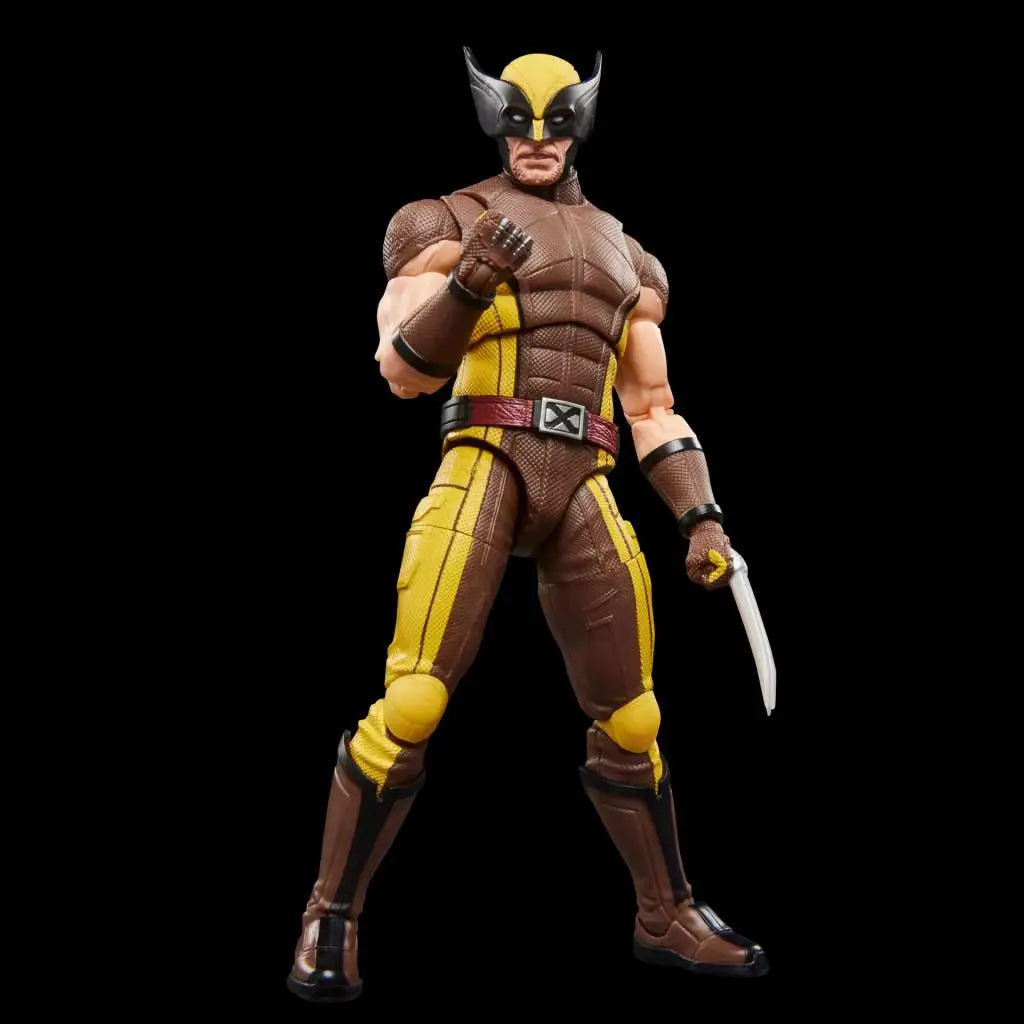 Marvel Legends Deadpool och Wolverine Wolverine brun dräkt actionfigur