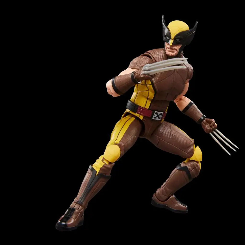 Marvel Legends Deadpool och Wolverine Wolverine brun dräkt actionfigur