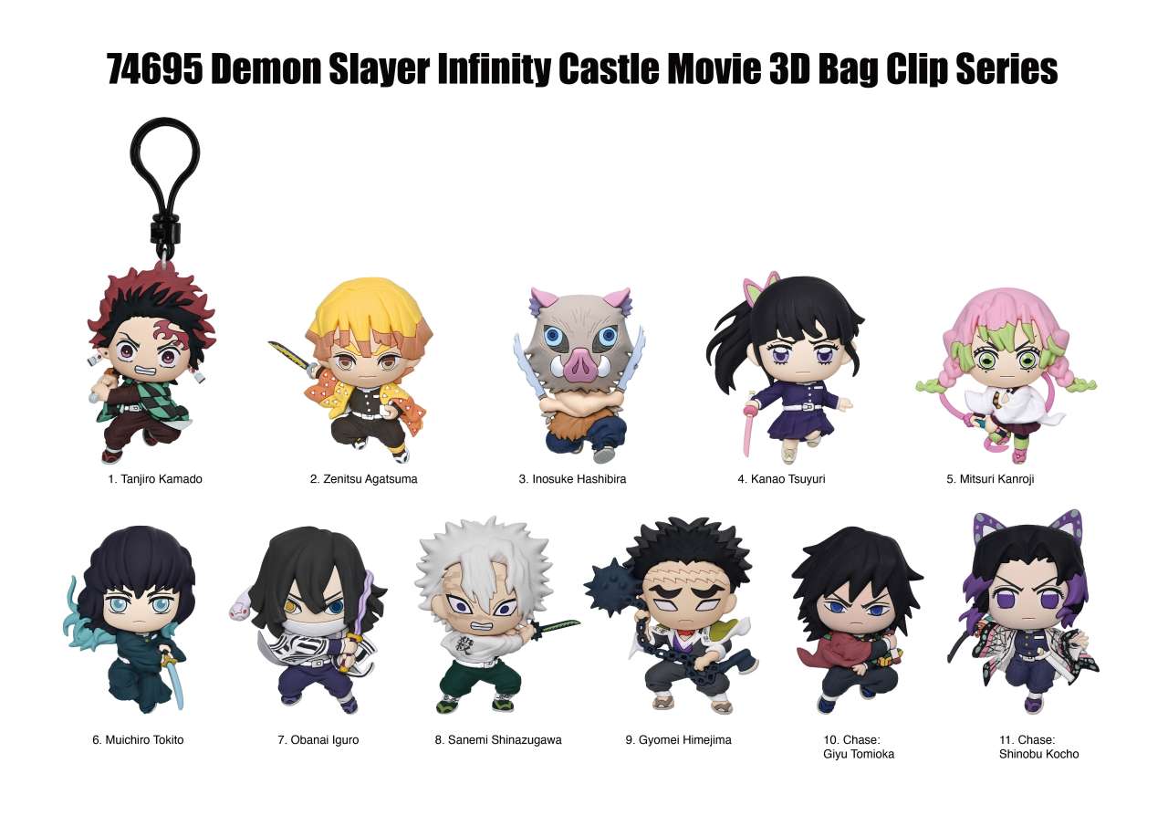 Demon Slayer film oändliga slottet påse klipp blind box display (24)