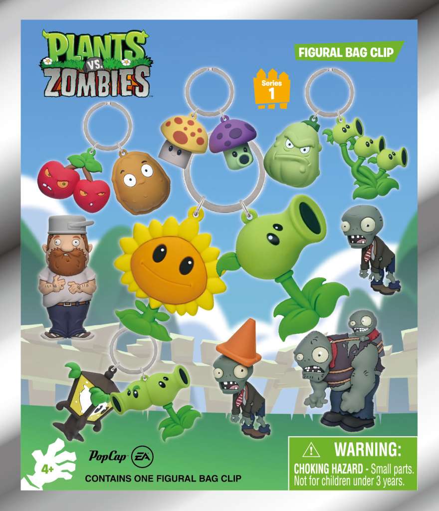 Plants vs zombies påseklämma blind box display (24)