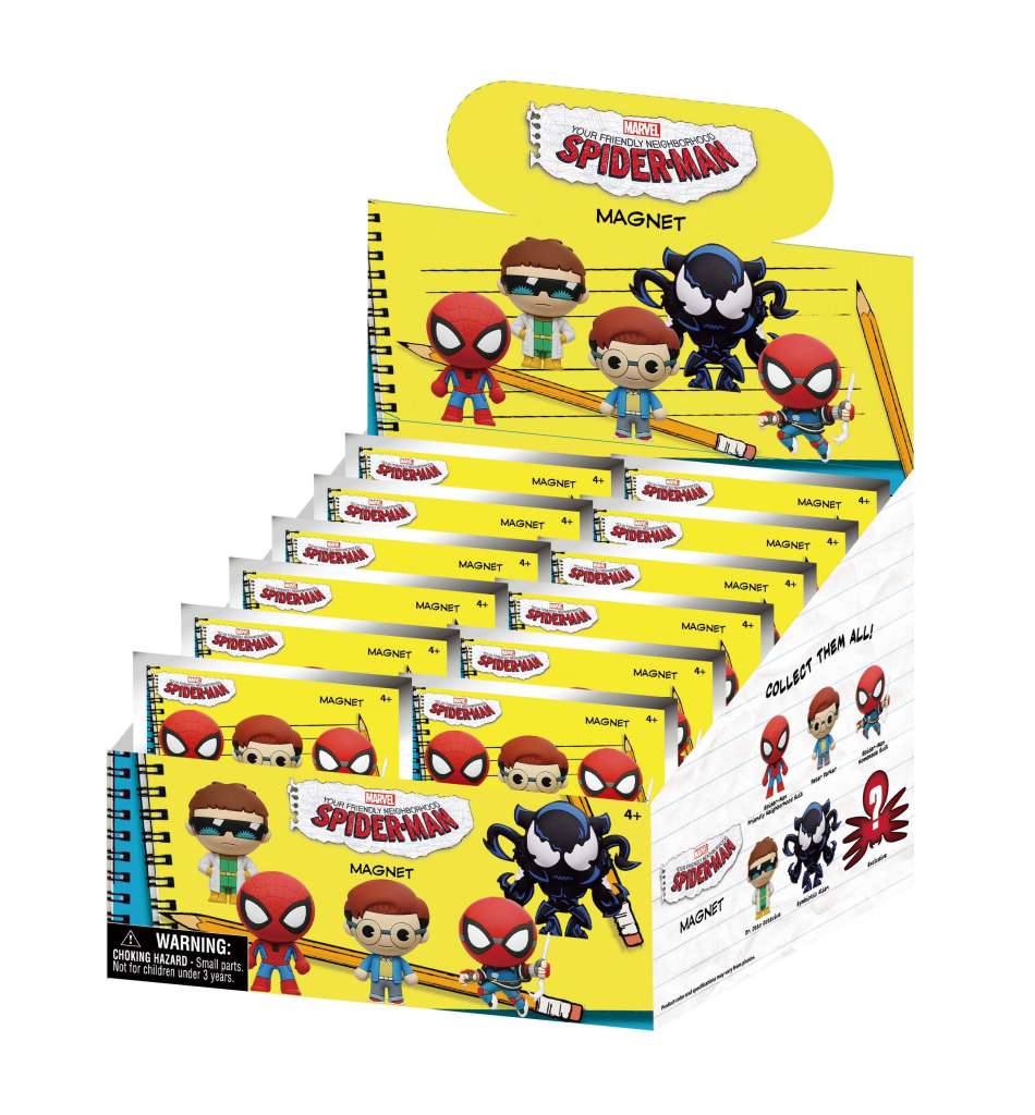 Spider-man vänliga grannskap magneter blindpack display (12)