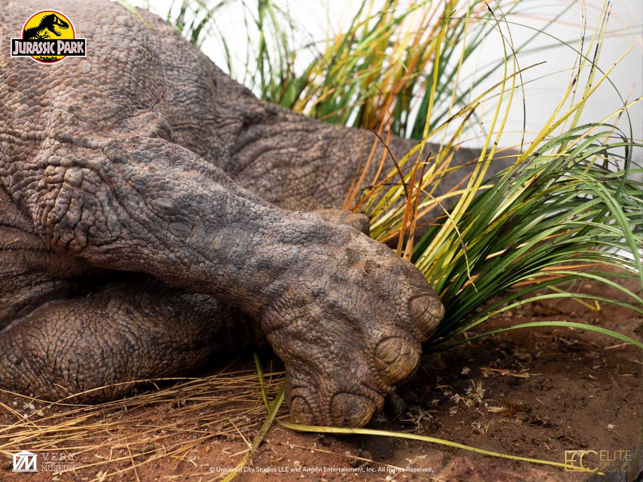 Jurassic Park sjuk triceratops 1:8 skala maquette