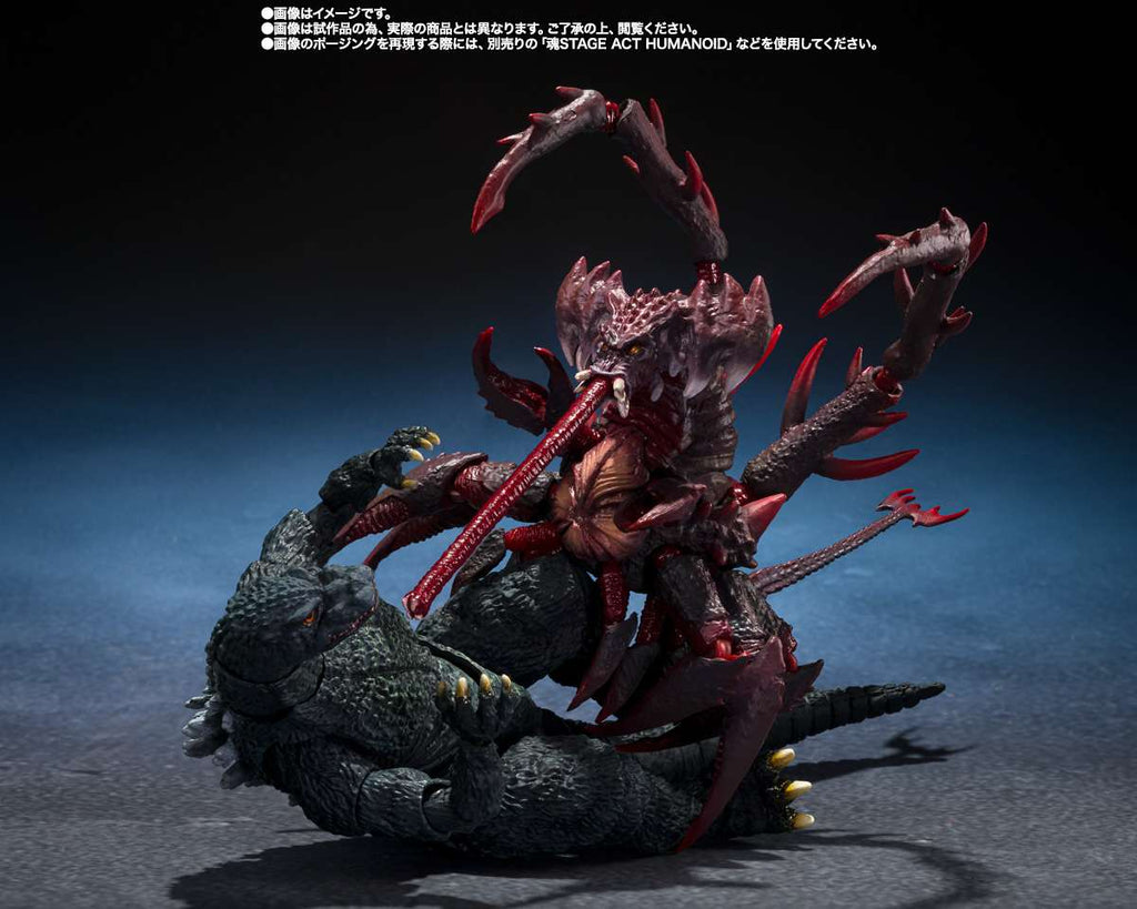 Godzilla jr. ＆ destoroyah evolution set s.h.monsterarts
