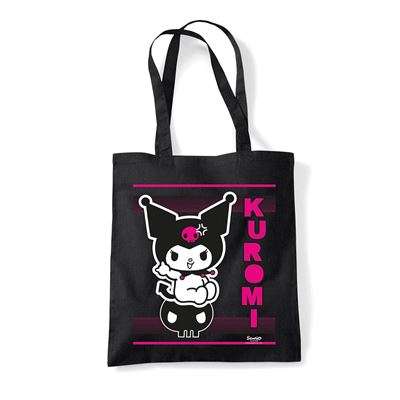 Sanrio kuromi rockande tote väska