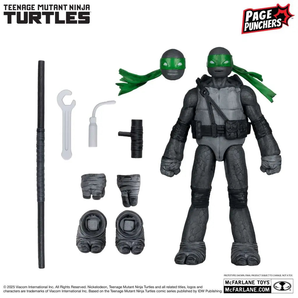 Teenage Mutant Ninja Turtles 5-inch Raphael Figure with Comic Book (b,w&g variant)