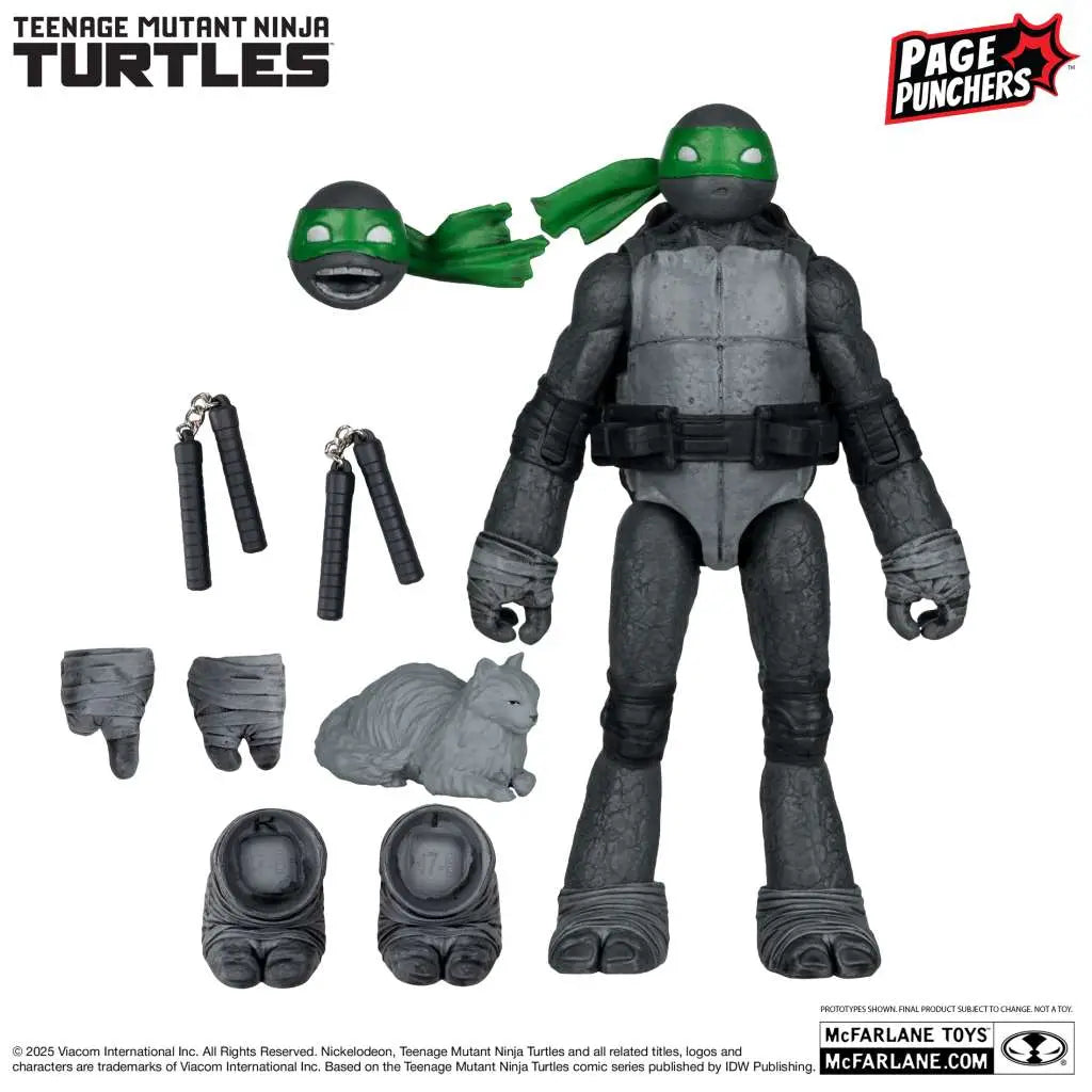 Teenage Mutant Ninja Turtles 5-inch Michelangelo Figure With Comic (b,w&g variant)