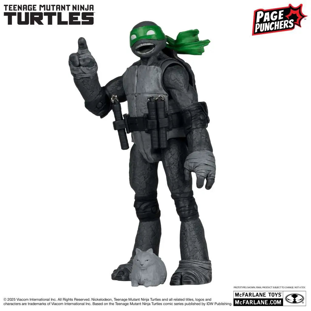 Teenage Mutant Ninja Turtles 5-inch Michelangelo Figure With Comic (b,w&g variant)