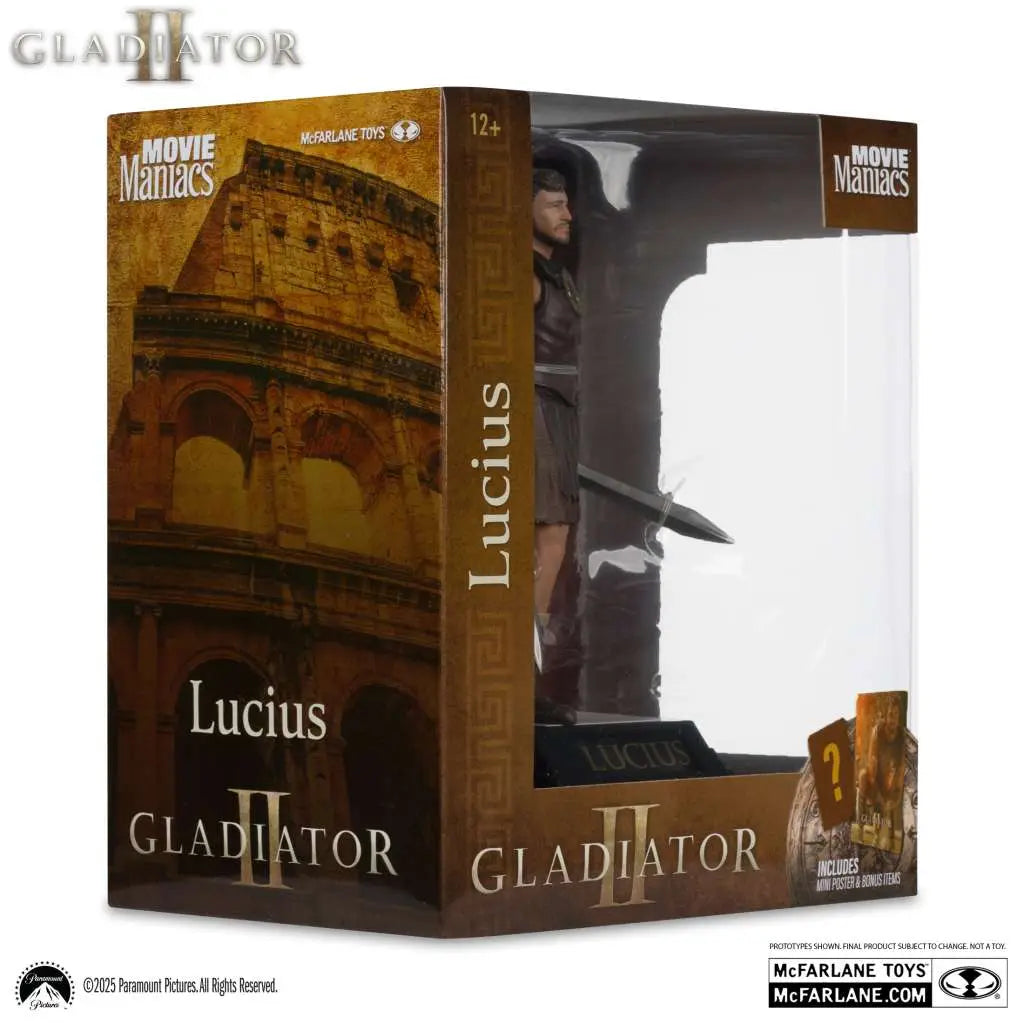 Movie Maniacs Lucius Gladiator 2 6-tums Poseerad Figur