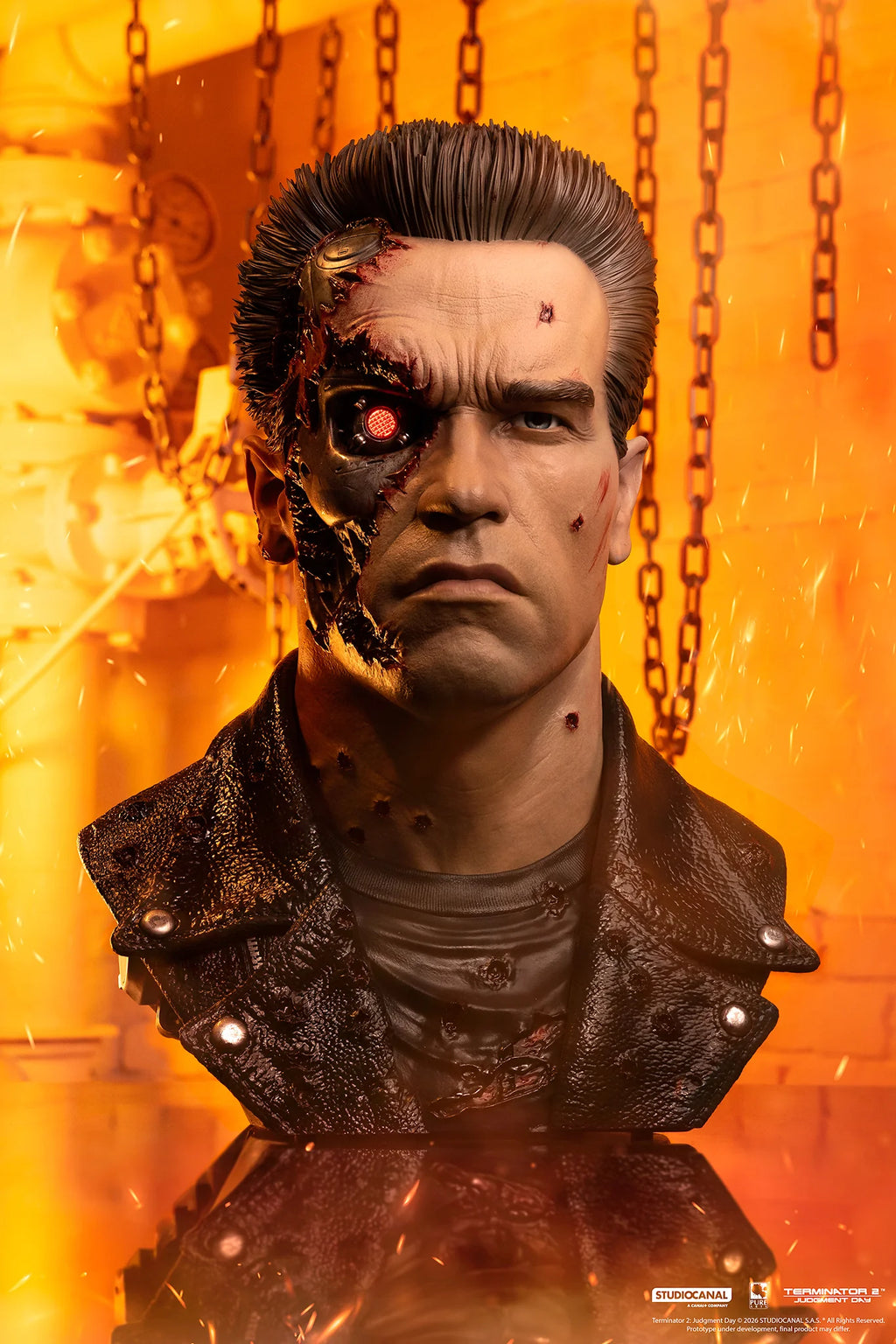 Terminator 2 T-800 Model 101 Battle Damaged 1/1 Scale Art Mask