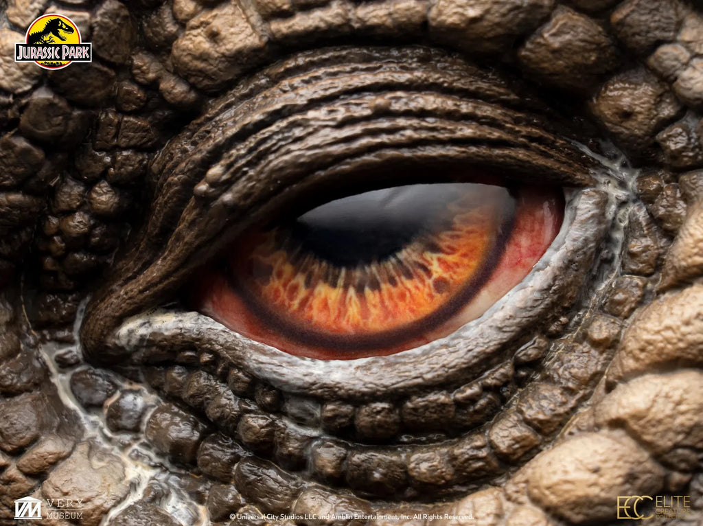 Jurassic Park Triceratopsögonprop Rekonstruktion