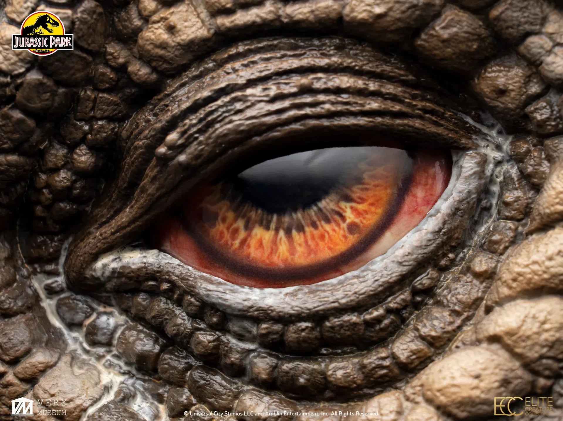 Jurassic Park Triceratopsögonprop Rekonstruktion