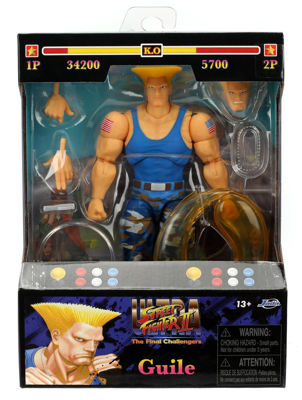 Street Fighter 2: Guile Player 2 Variant – Begränsad Upplaga Lyxig Actionfigur Skala 1:12