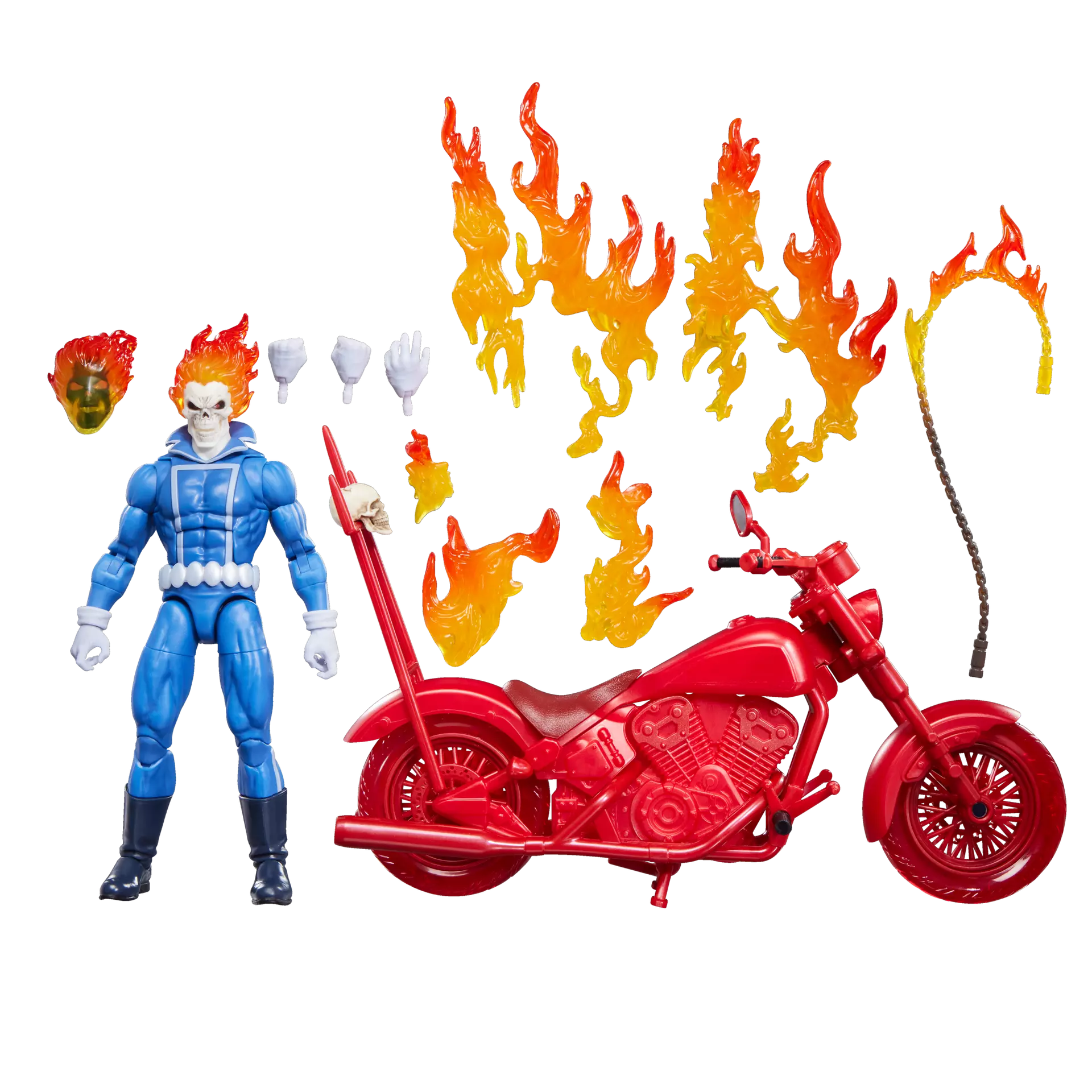 Marvel Legends Ghost Rider Johnny Blaze with Motorcycle Action Figure