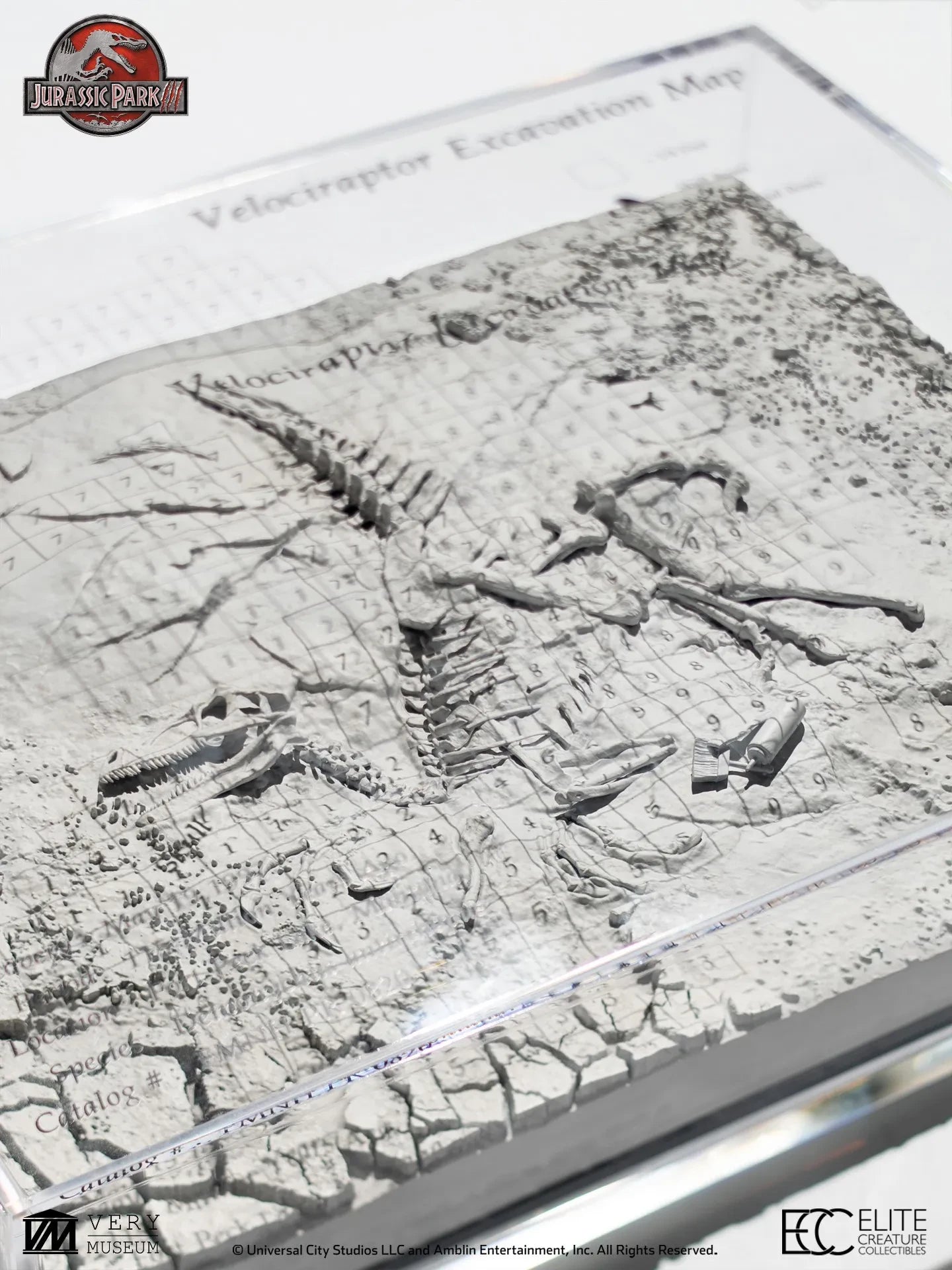 Jurassic Park 3 Velociraptor Utgrävningskarta