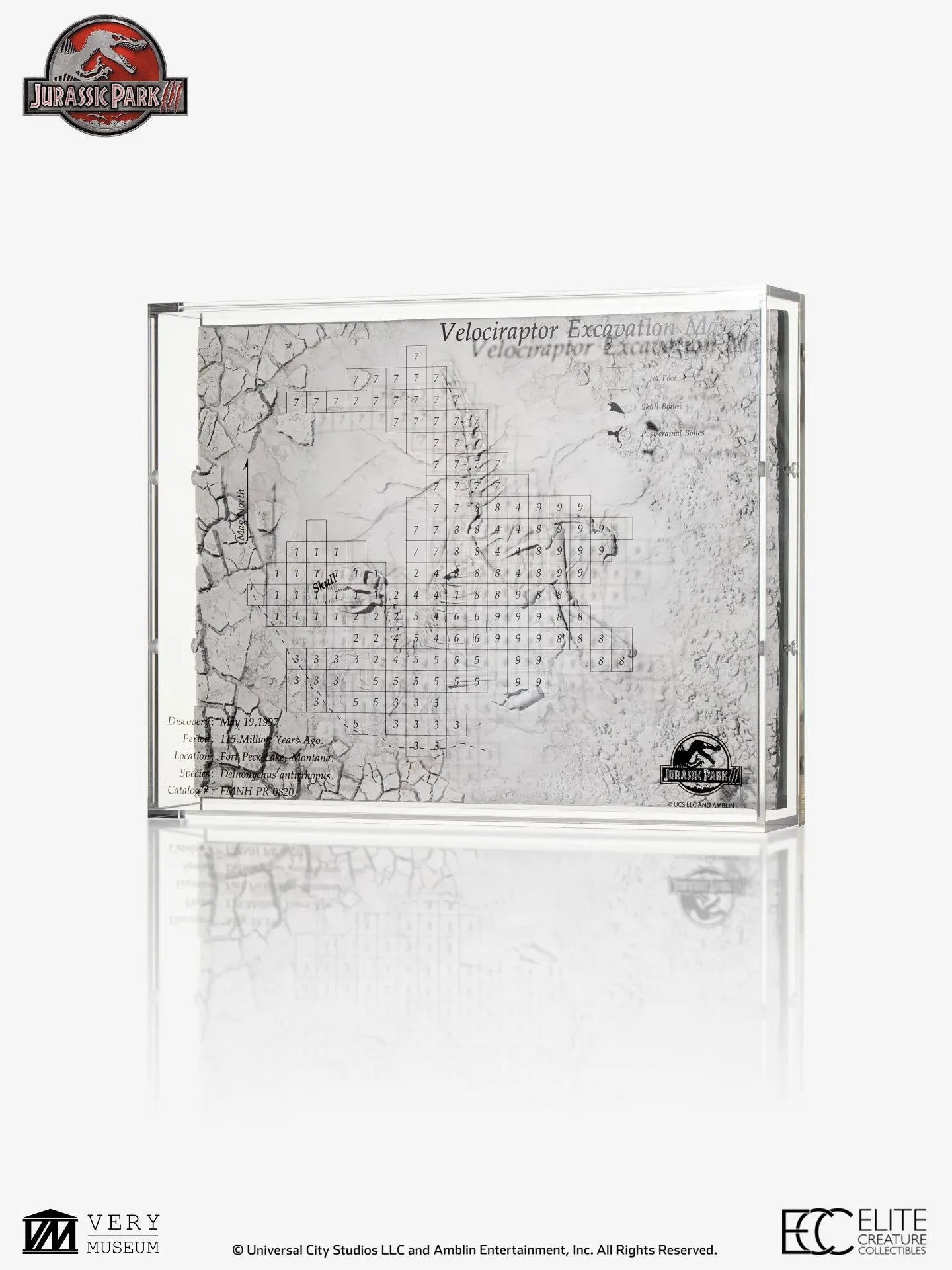 Jurassic Park 3 Velociraptor Utgrävningskarta