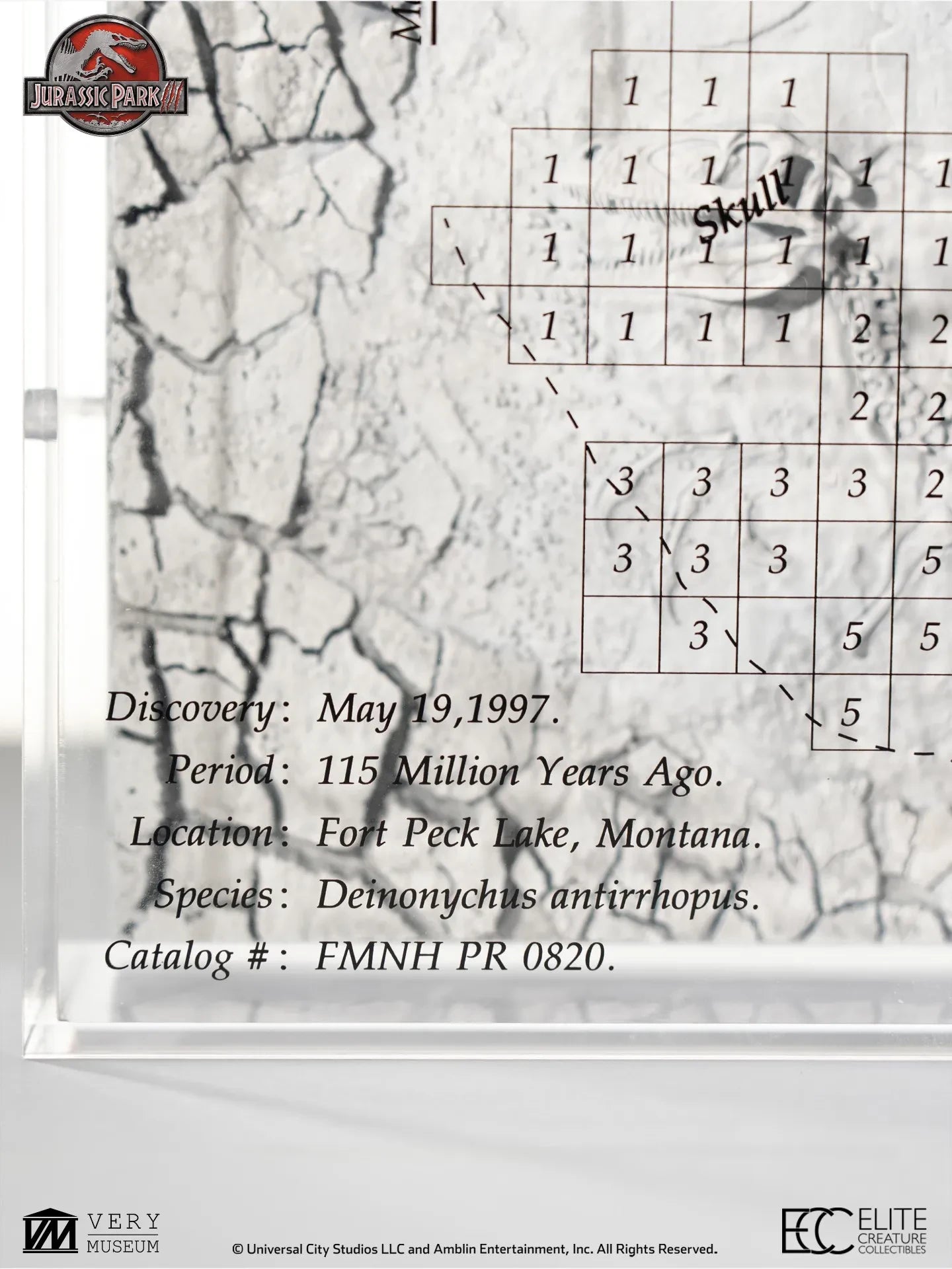 Jurassic Park 3 Velociraptor Utgrävningskarta