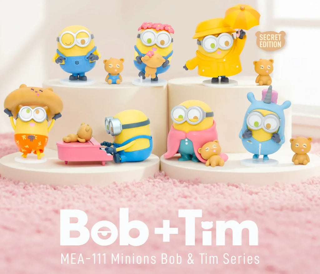 Minions Bob & Tim Mini Egg Attack-seriens set (6)