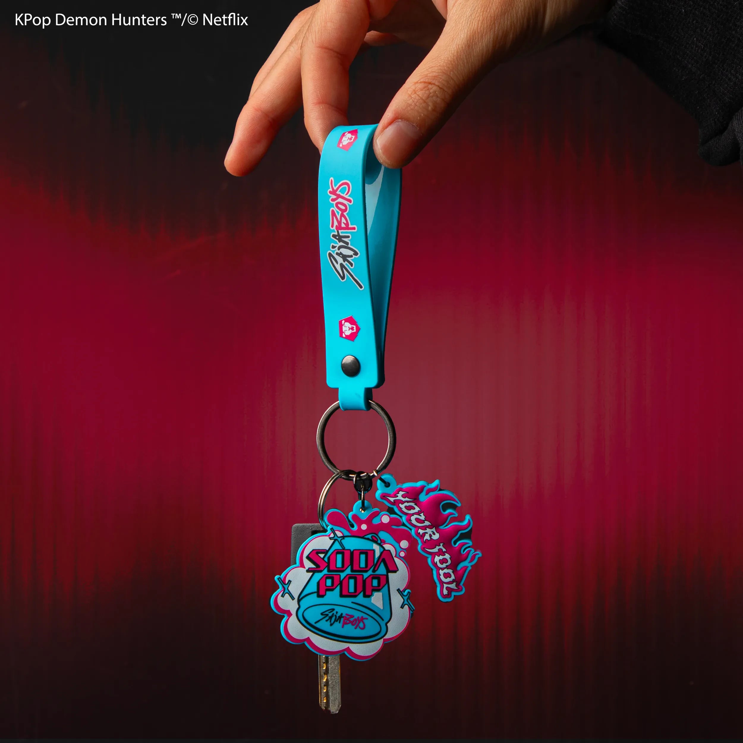 Kpop Demon Hunters Sodapop Wrist Strap Keychain