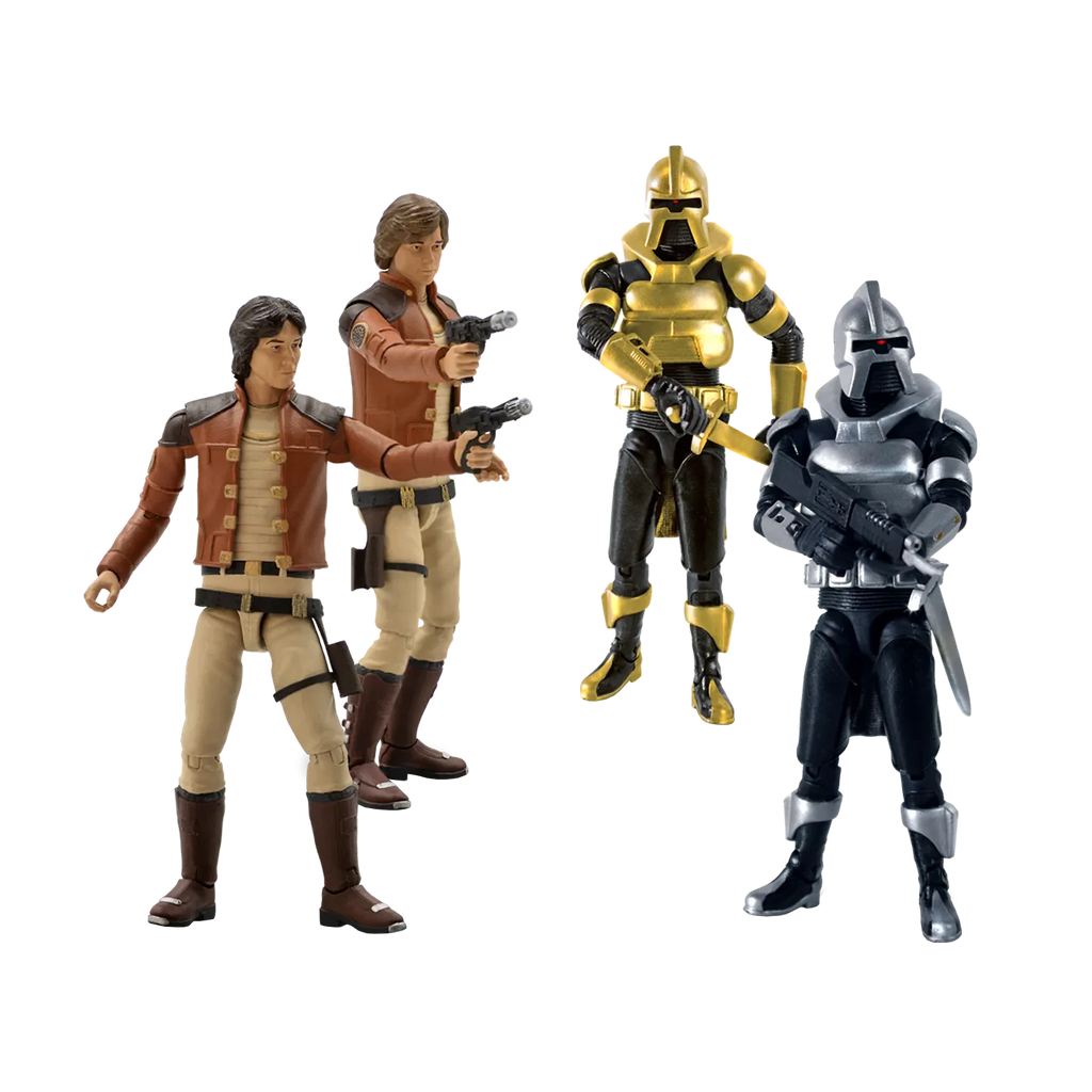 Battlestar Galactica 3,75 tum Wave 1 Action Figur Set (4)
