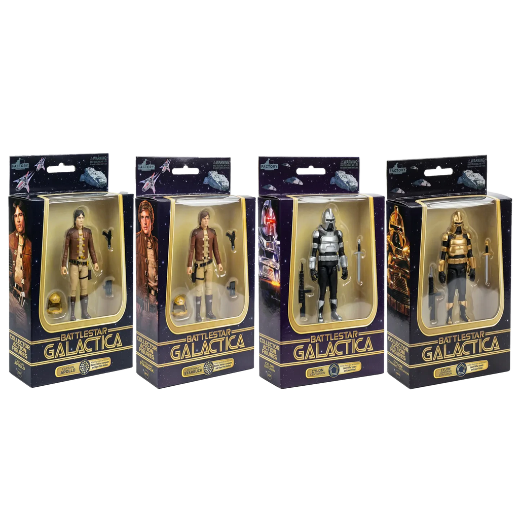 Battlestar Galactica 3.75-Inch Wave 1 Action Figure Set (4)