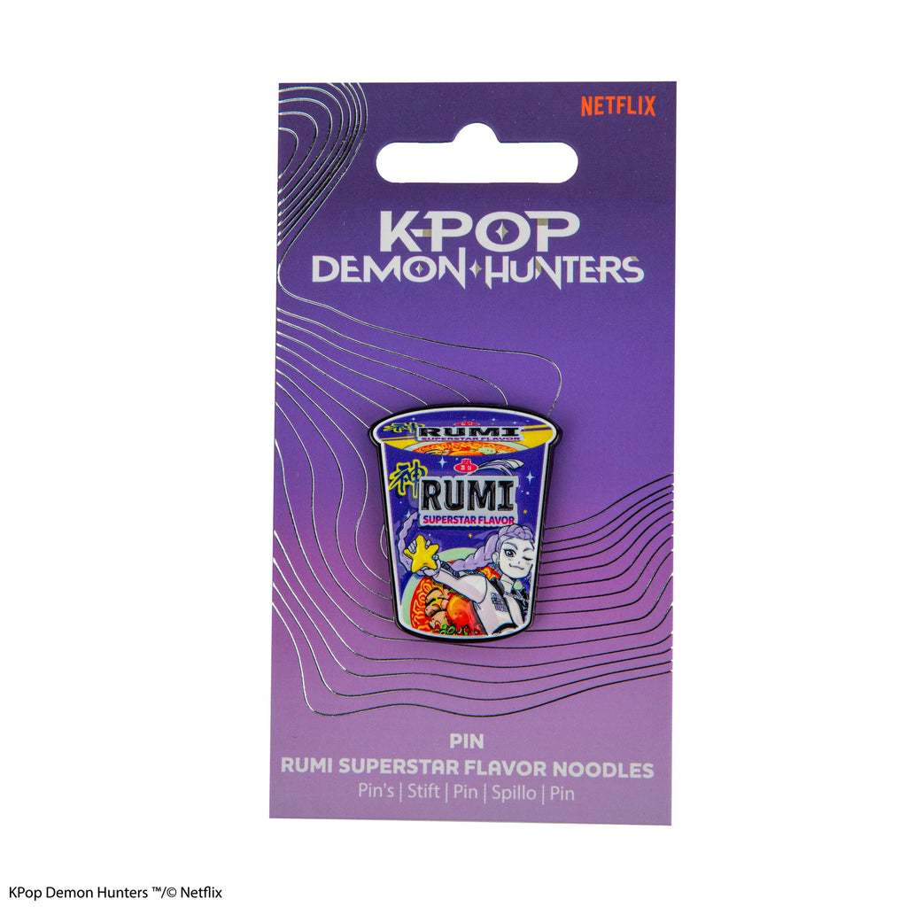 K-Pop Demon Hunter Rumi Superstar Flavored Noodles Pin Badge