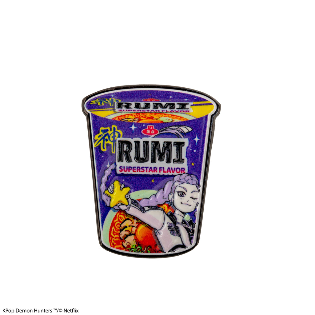K-Pop Demon Hunter Rumi Superstar Flavored Noodles Pin Badge