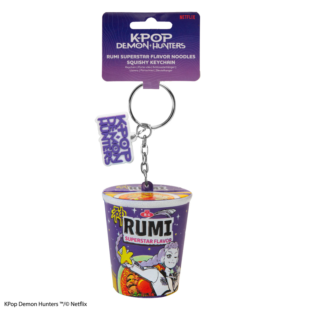 K-pop Demon Hunter Rumi Superstar Flavor Noodles Squeeze Toy Keychain