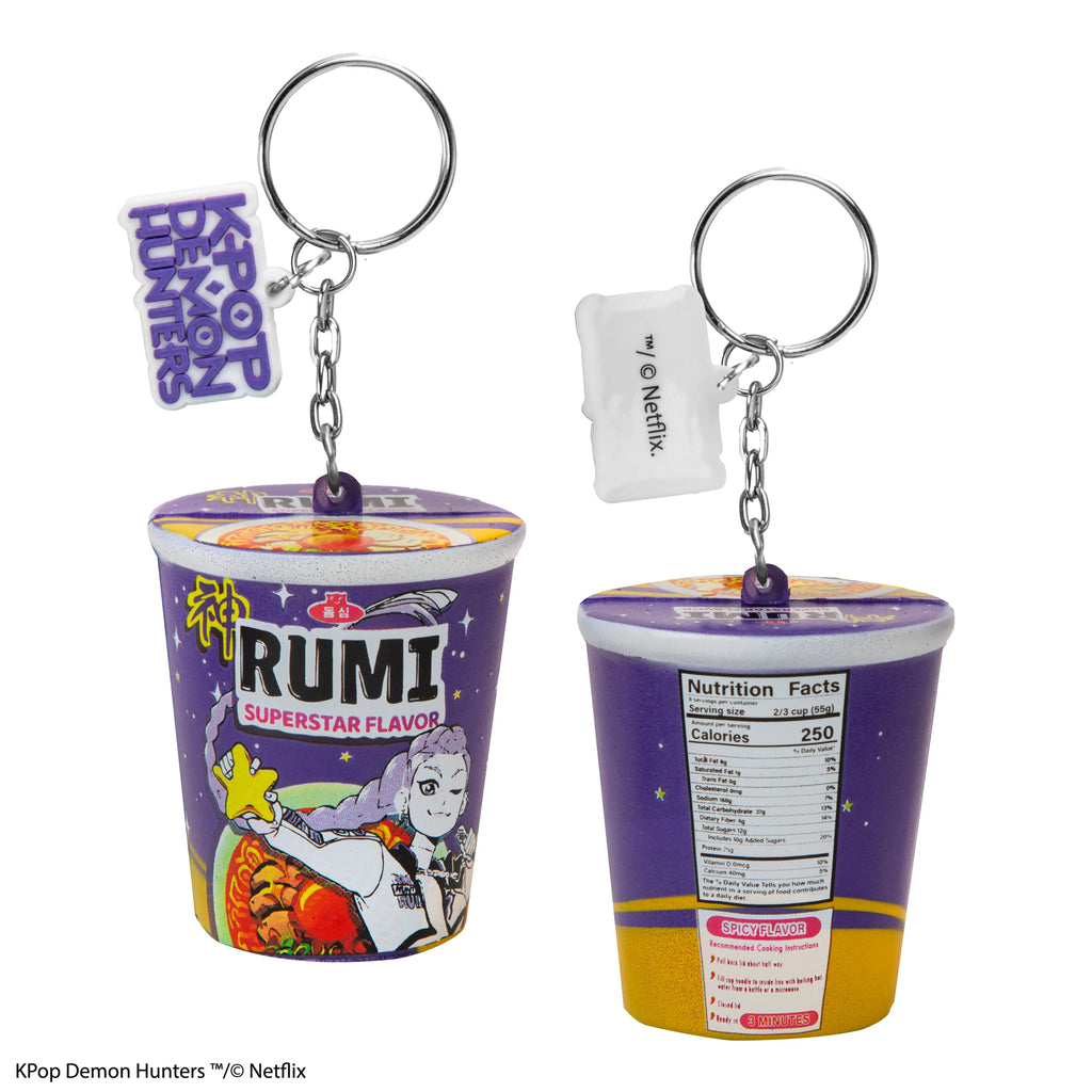 K-pop Demon Hunter Rumi Superstar Flavor Noodles Squeeze Toy Keychain